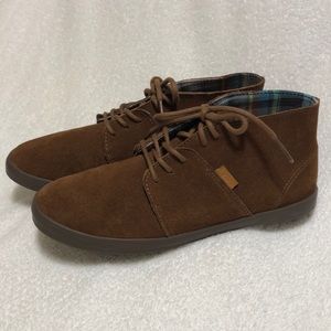 Suede leather vans size 8.5